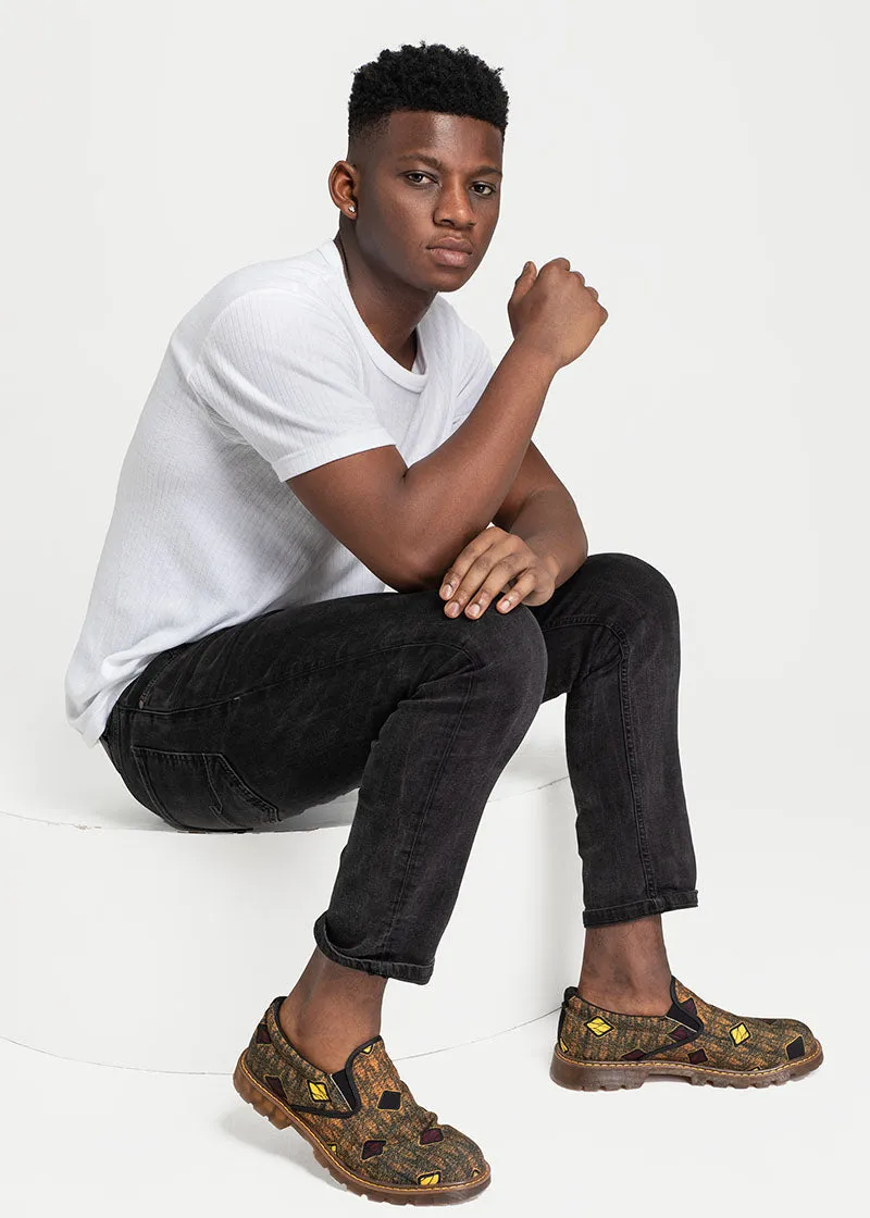 Belo  African Print Men's Slip-on Loafers