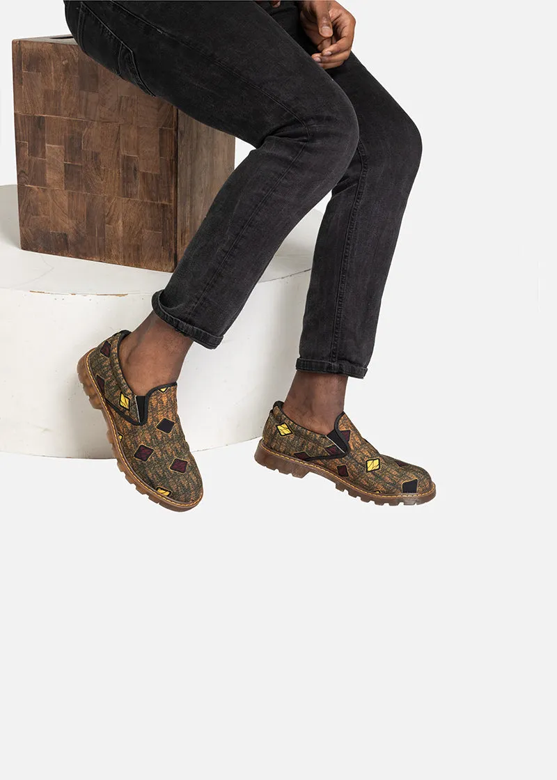 Belo  African Print Men's Slip-on Loafers