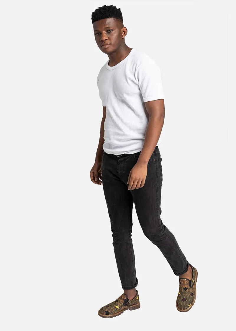 Belo  African Print Men's Slip-on Loafers