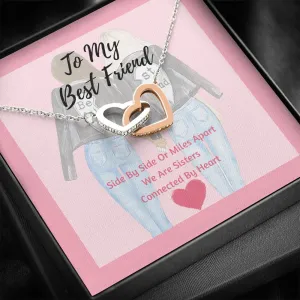 Best Friend Interlocking Hearts Necklace- We Are Sister