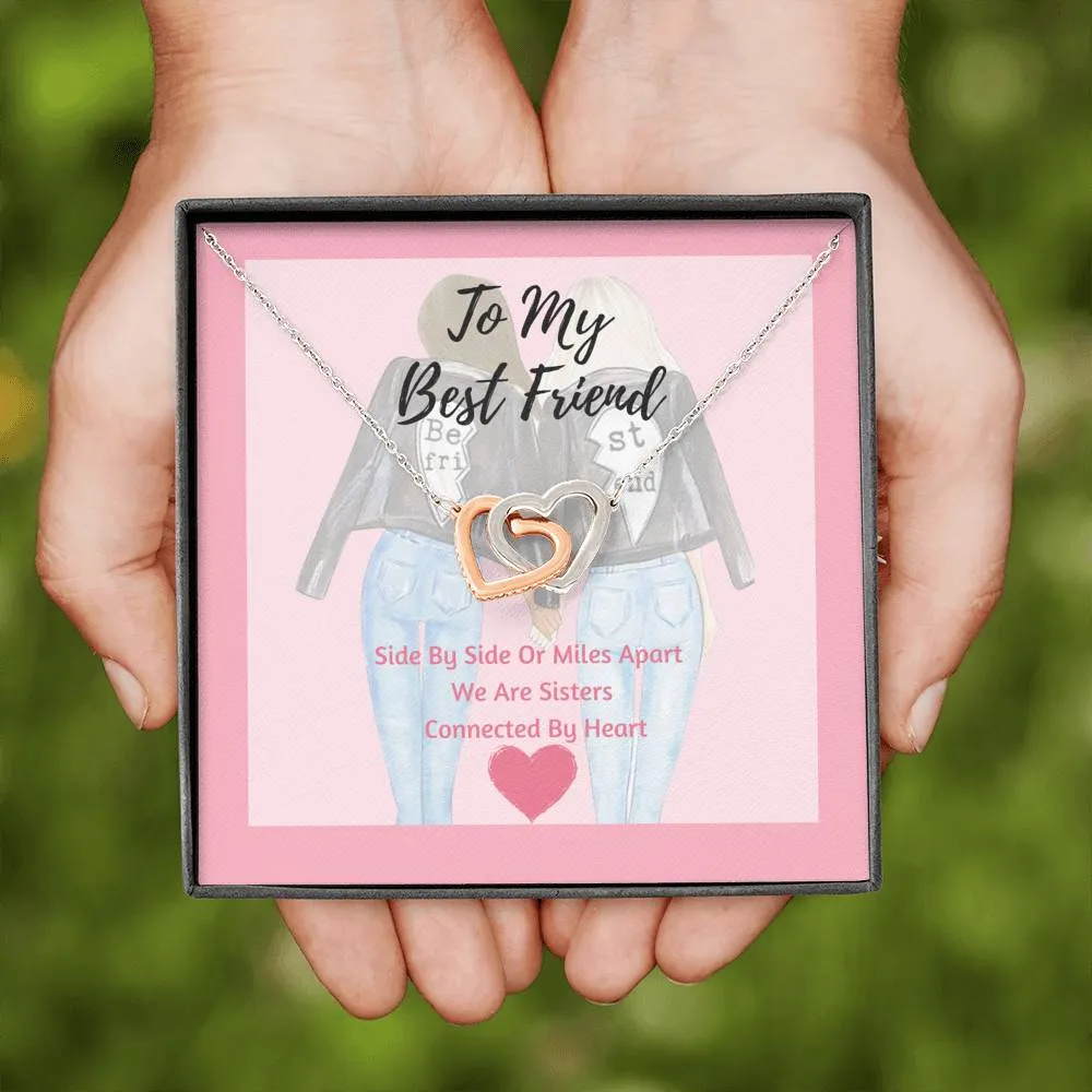 Best Friend Interlocking Hearts Necklace- We Are Sister