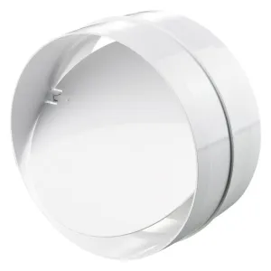 Blauberg Plastic Circular In-line Back Draught Shutter - 125mm