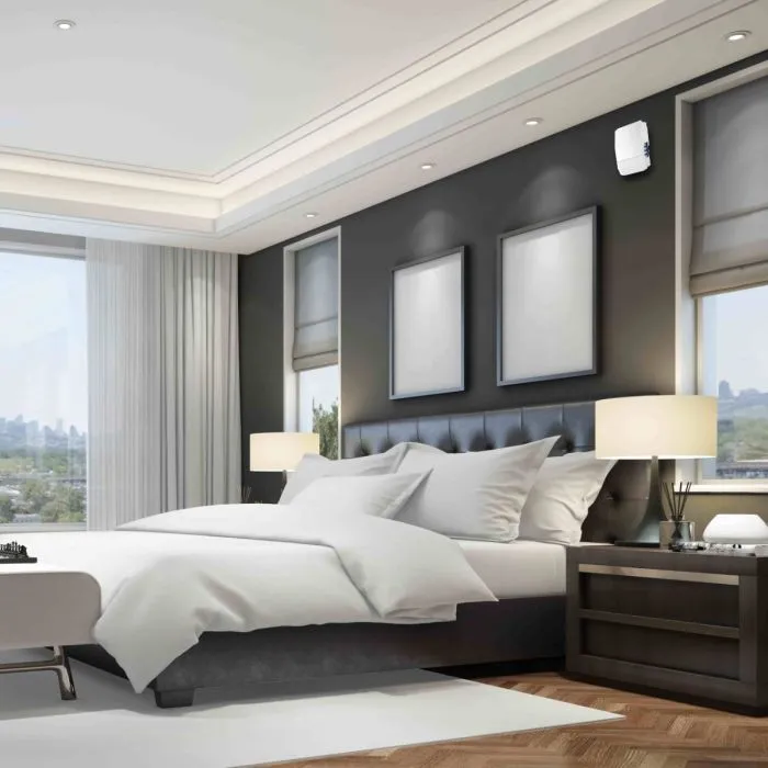 Blauberg VENTO-MAXI-AIR-BLK Vento Maxi-Air Decentralised Single Room Heat Recovery Unit - WiFi - Black Cowl