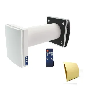 Blauberg VENTO-MIDI-AIR-CS Vento Midi-Air Decentralised Single Room Heat Recovery Unit - WiFi - Cotswold Stone Cowl