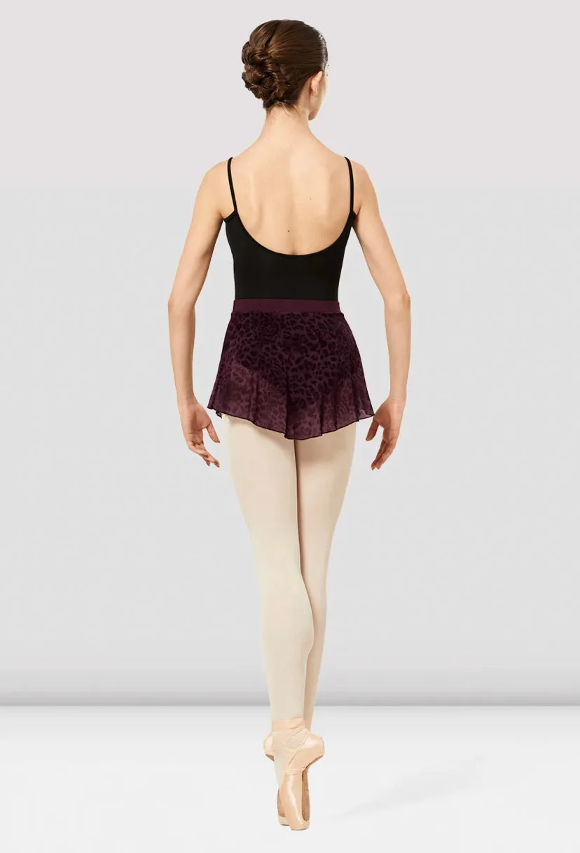 Bloch Burgundy Janise Mesh Pull On Skirt