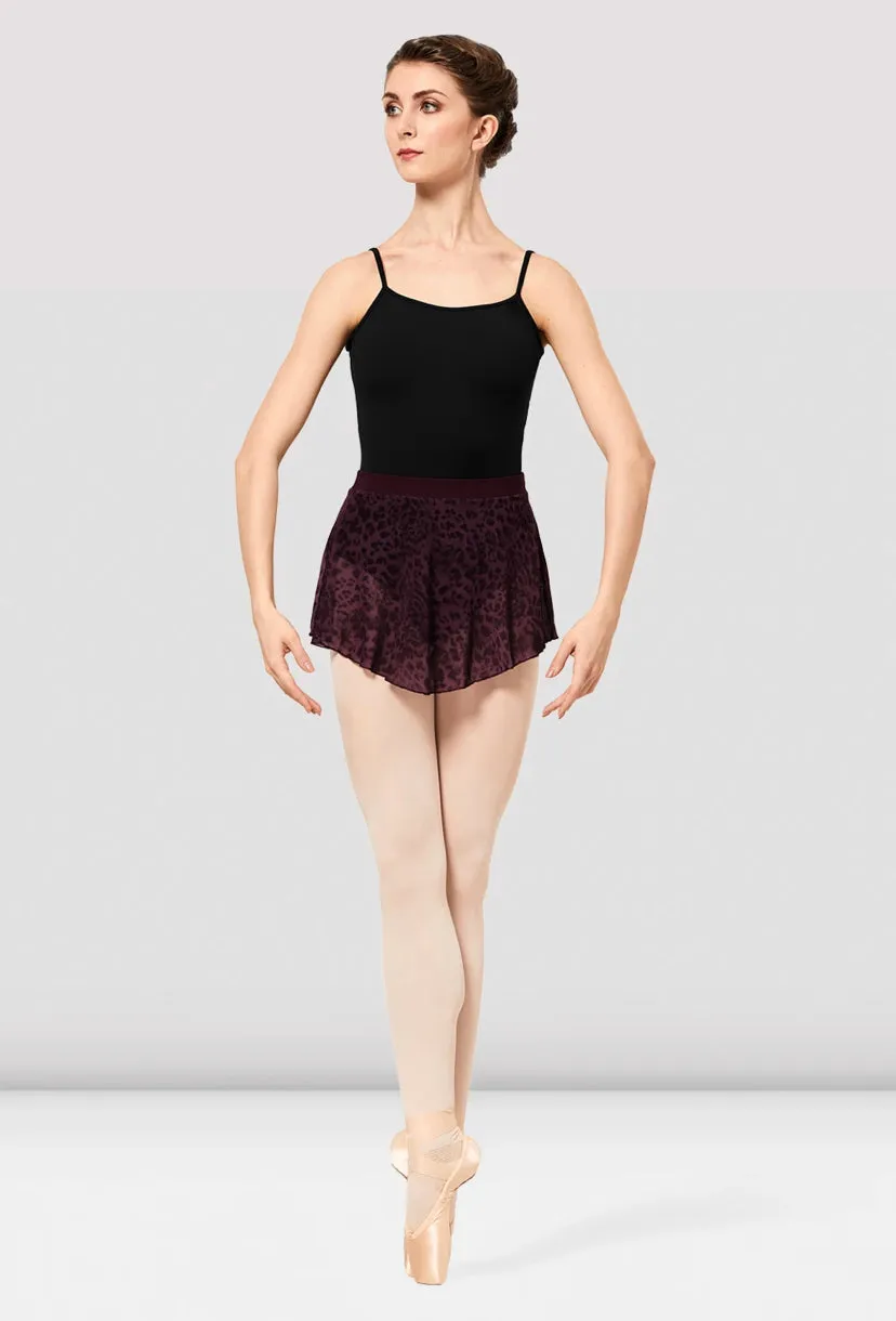 Bloch Burgundy Janise Mesh Pull On Skirt