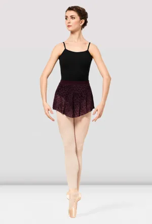 Bloch Burgundy Janise Mesh Pull On Skirt