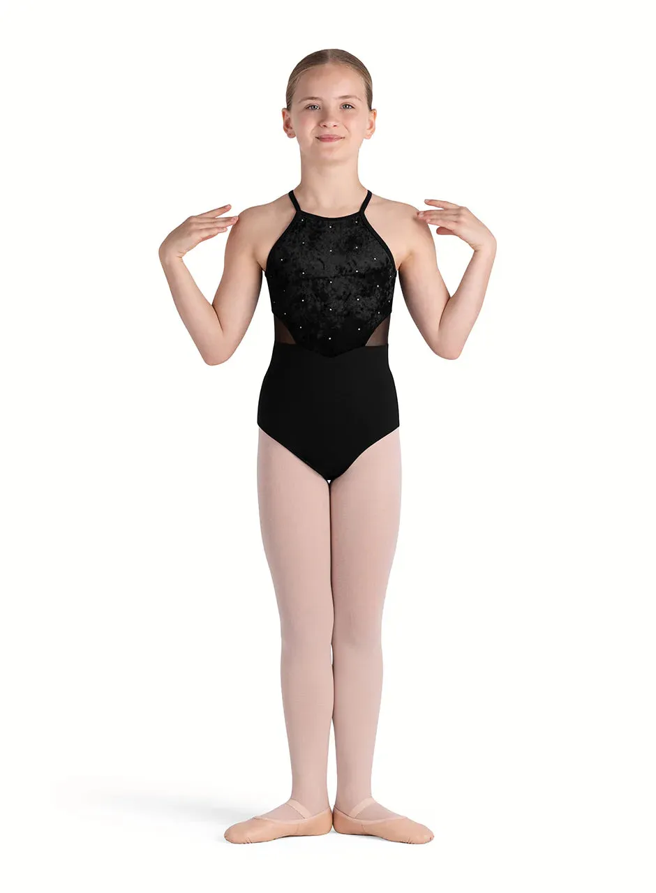Bloch Rosie Mesh Back Halter Leotard  - Childs