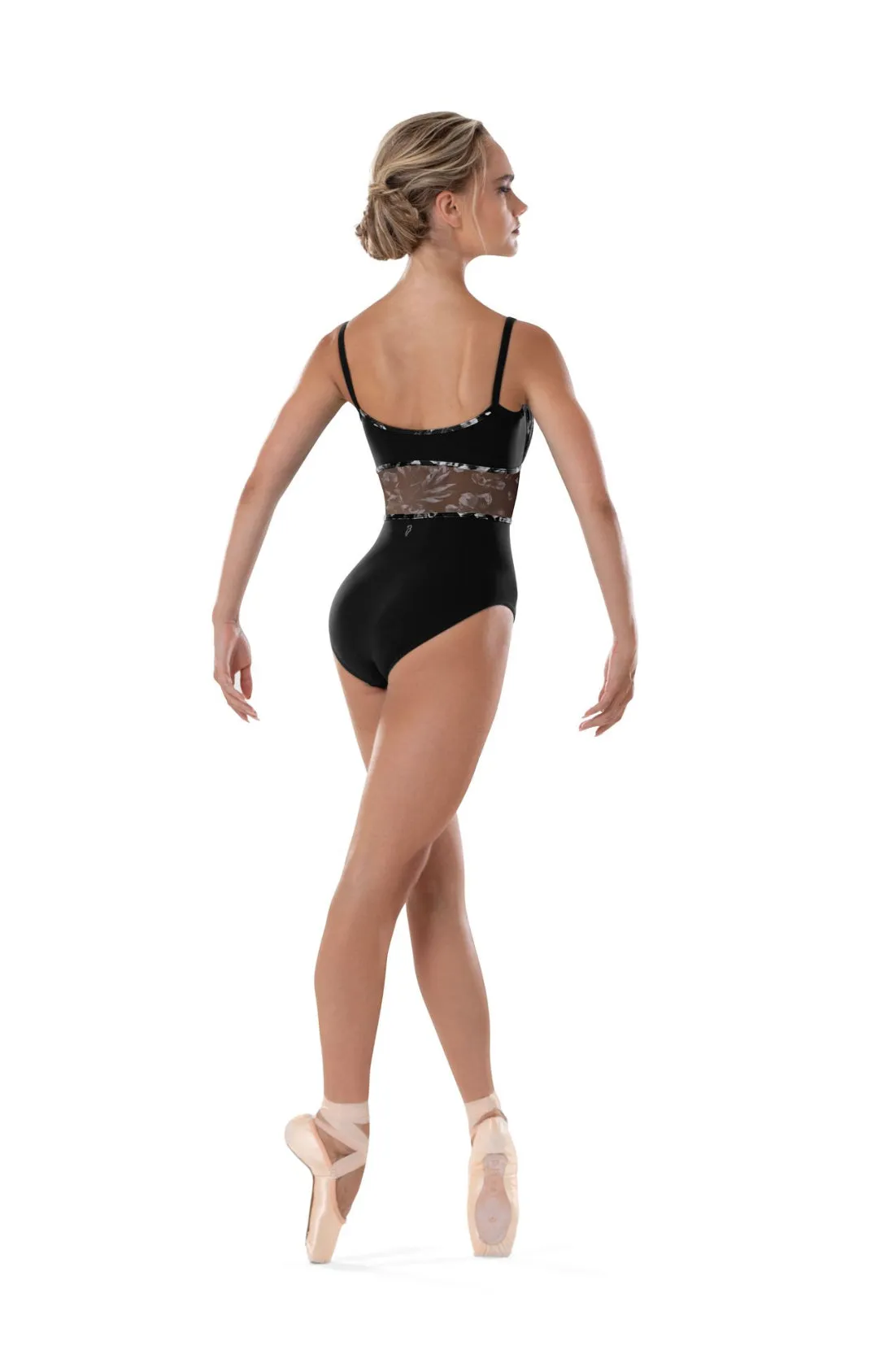Bloch Scoop Neck Mesh Detail Camisole Leotard