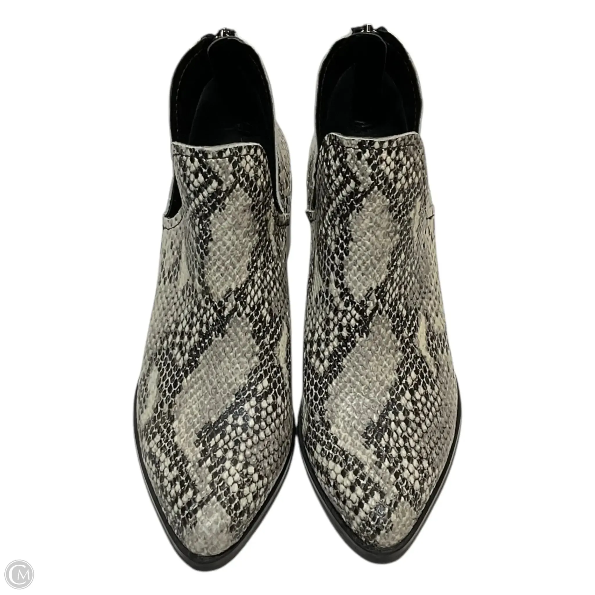 Boots Ankle Flats By Blondo In Snakeskin Print, Size: 8