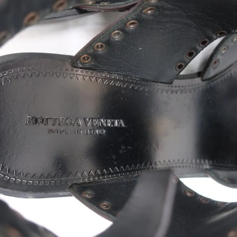 Bottega Veneta Intrecciato Leather Thong Sandals Gladiol Size 39 Slingback Flats