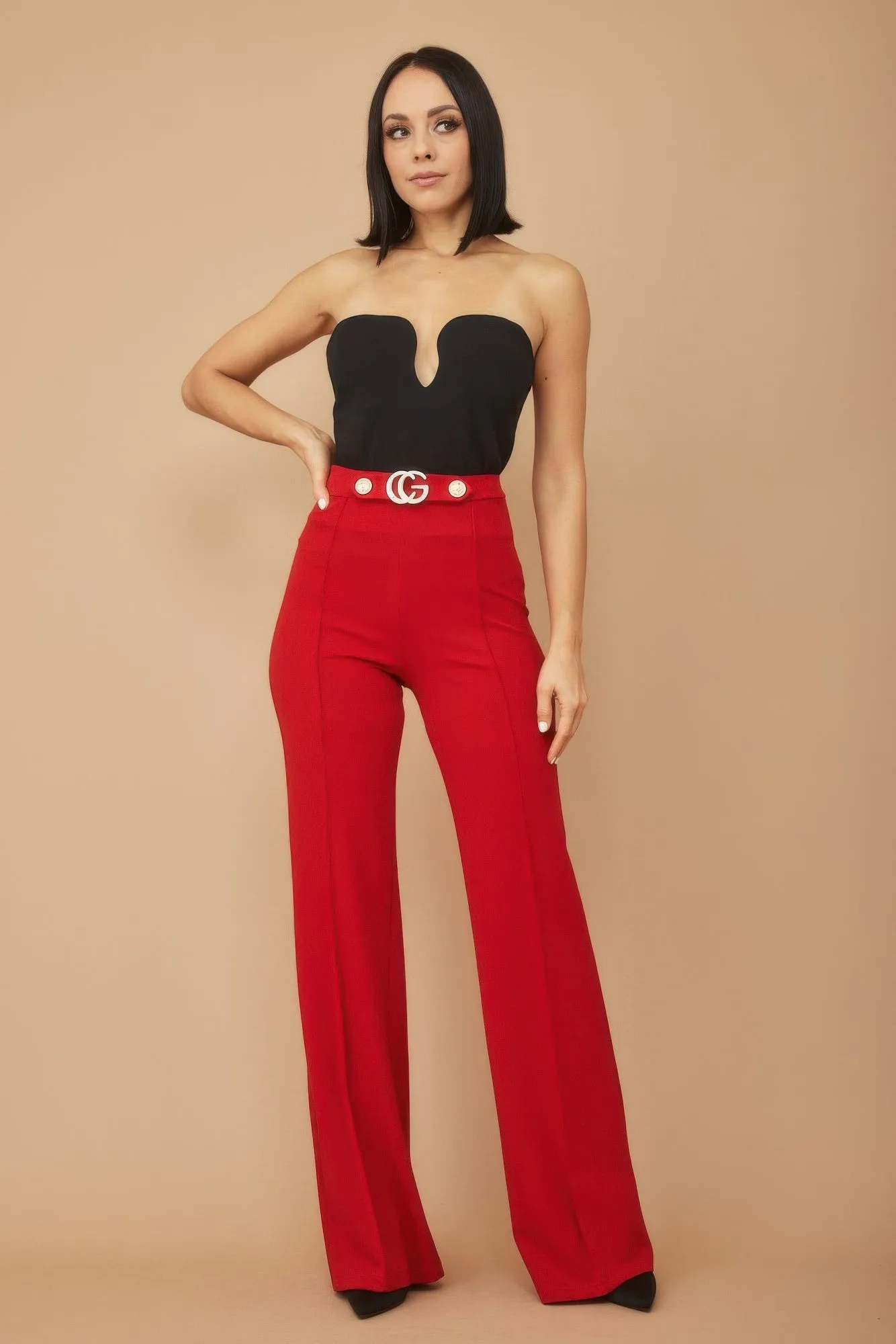 Buckle Button Pants