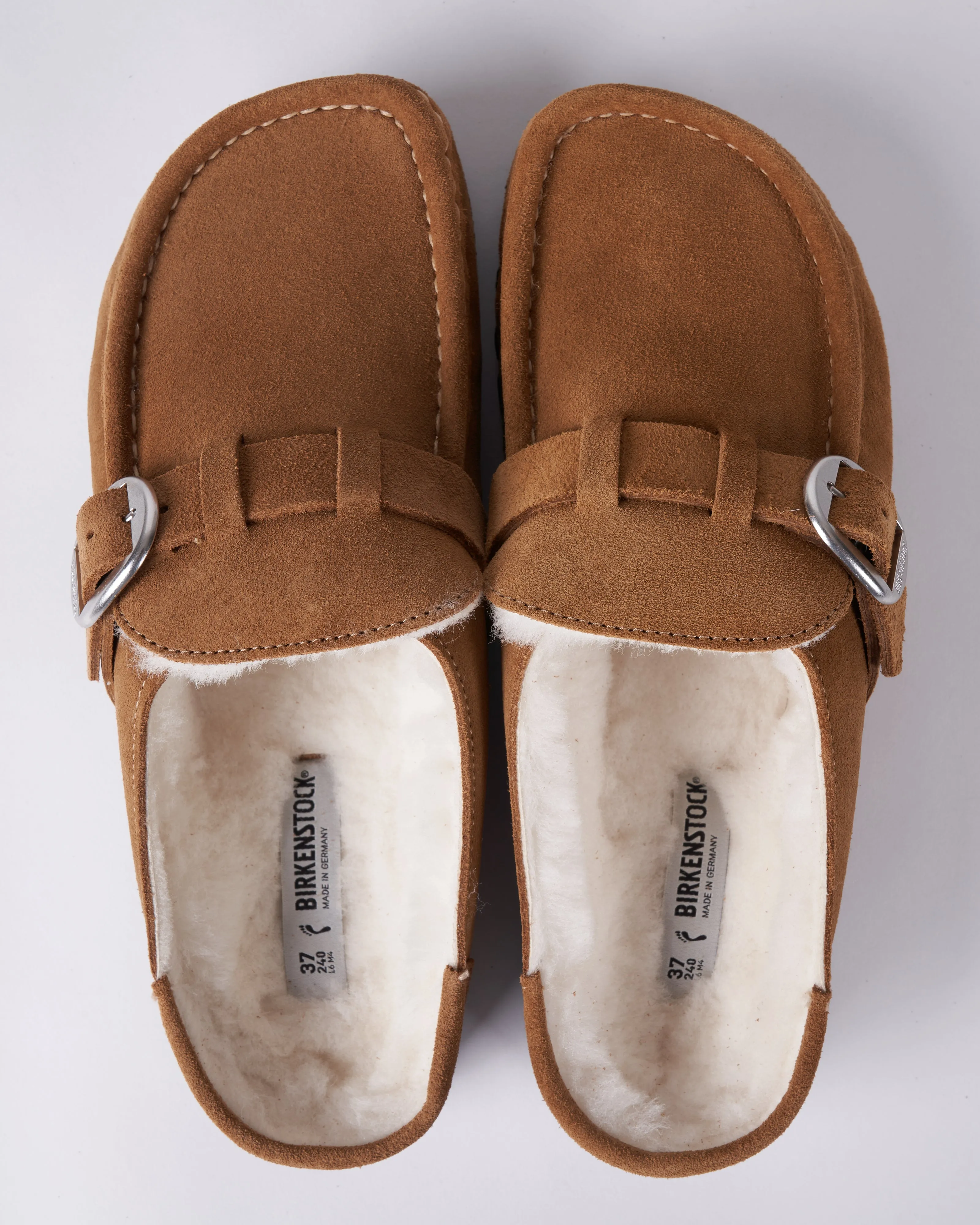 buckley shearling - suede/shearling \ tea/natural