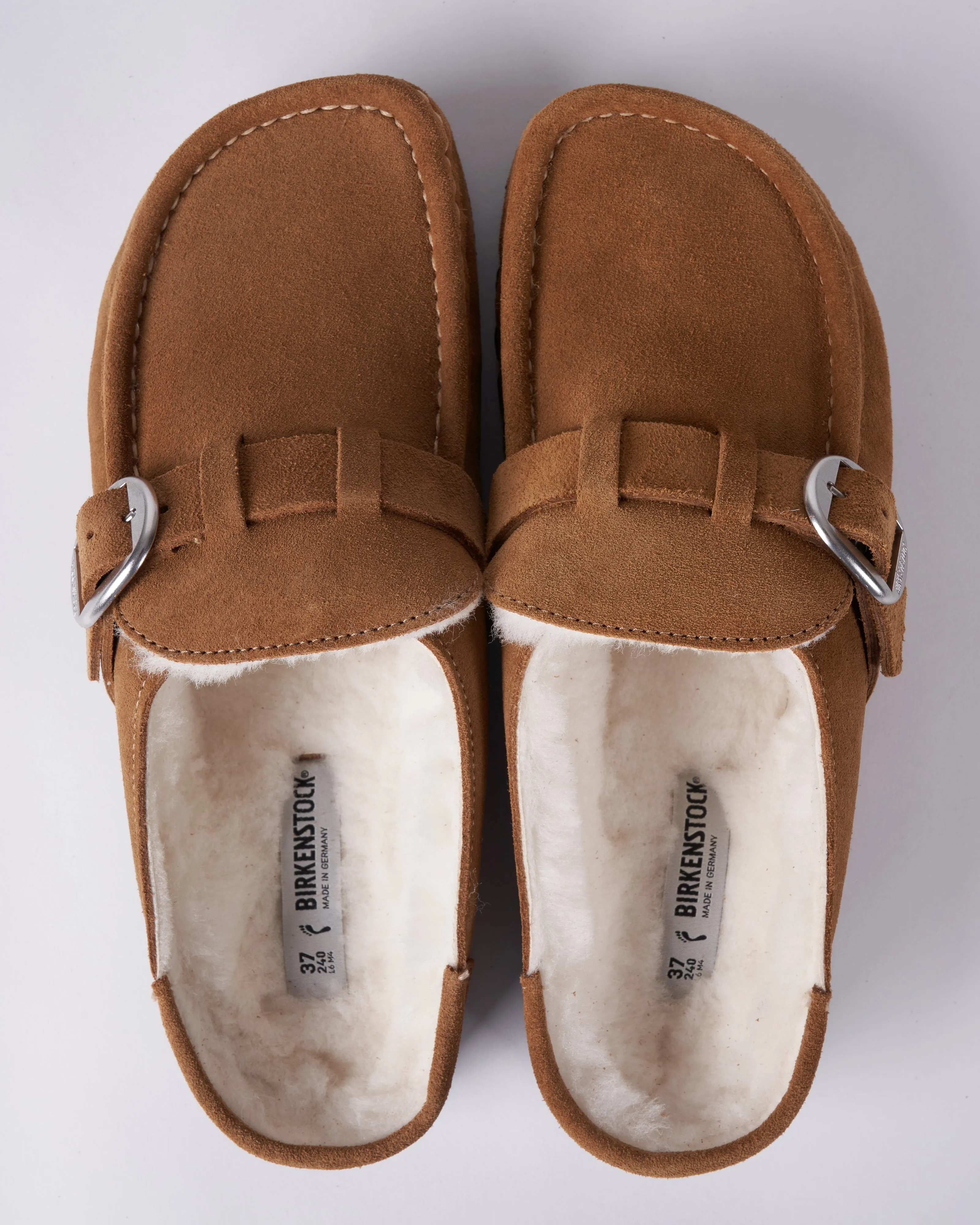 buckley shearling - suede/shearling \ tea/natural