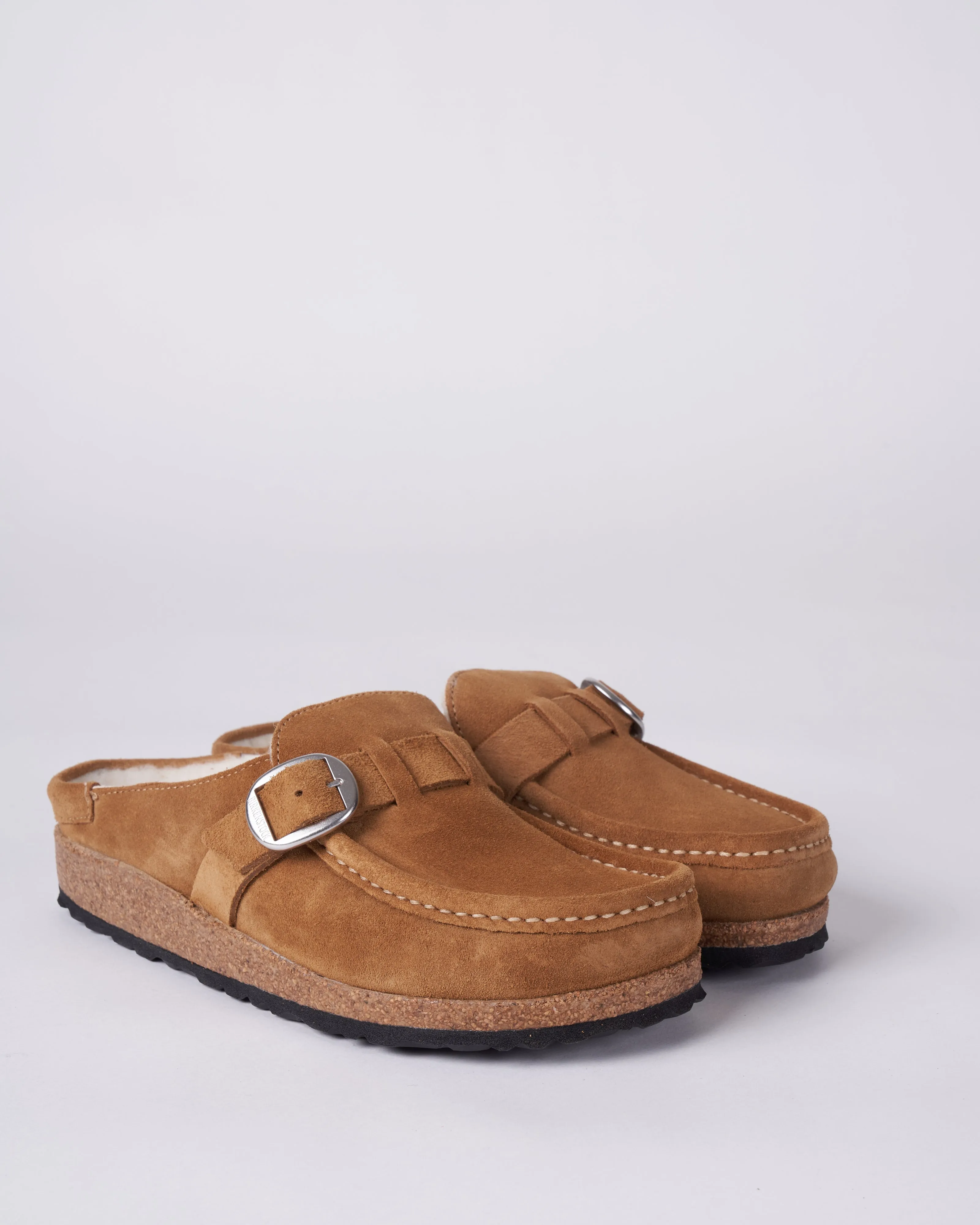 buckley shearling - suede/shearling \ tea/natural