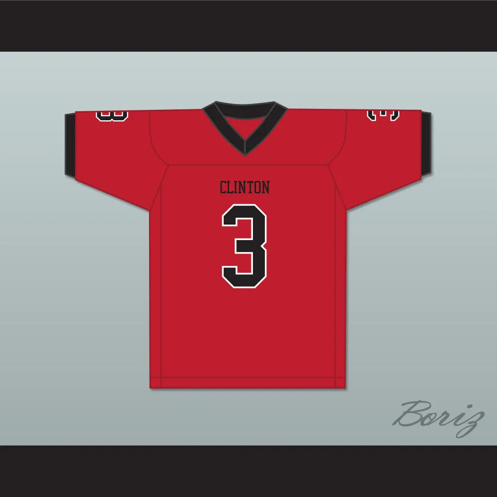 Cam Akers 3 Clinton High School Arrows Red Football Jersey 1