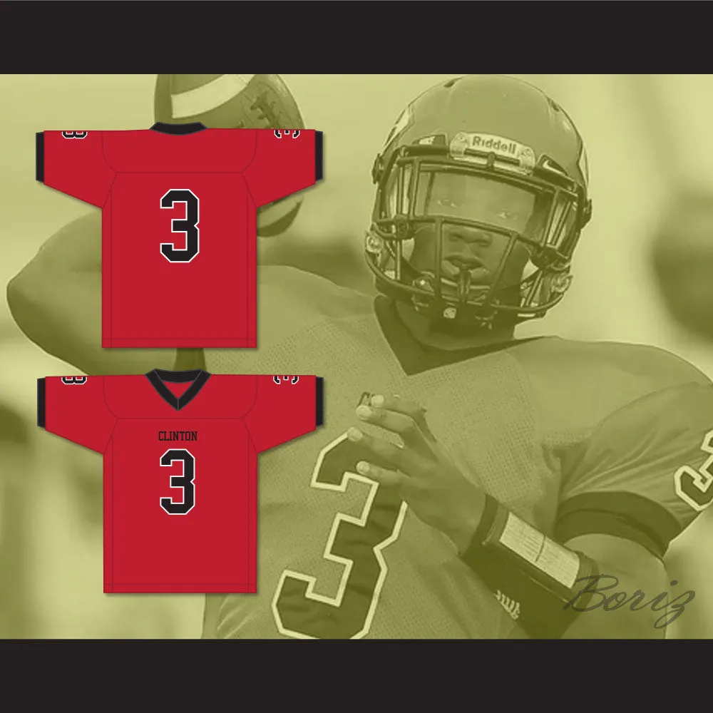 Cam Akers 3 Clinton High School Arrows Red Football Jersey 1