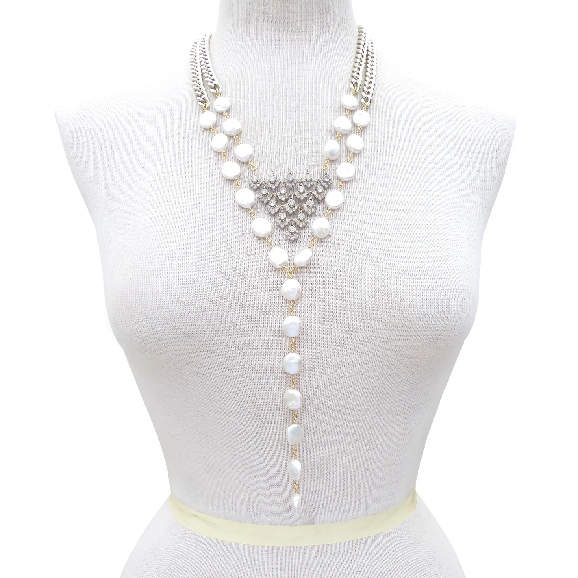 Celestial pearl necklace