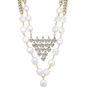Celestial pearl necklace
