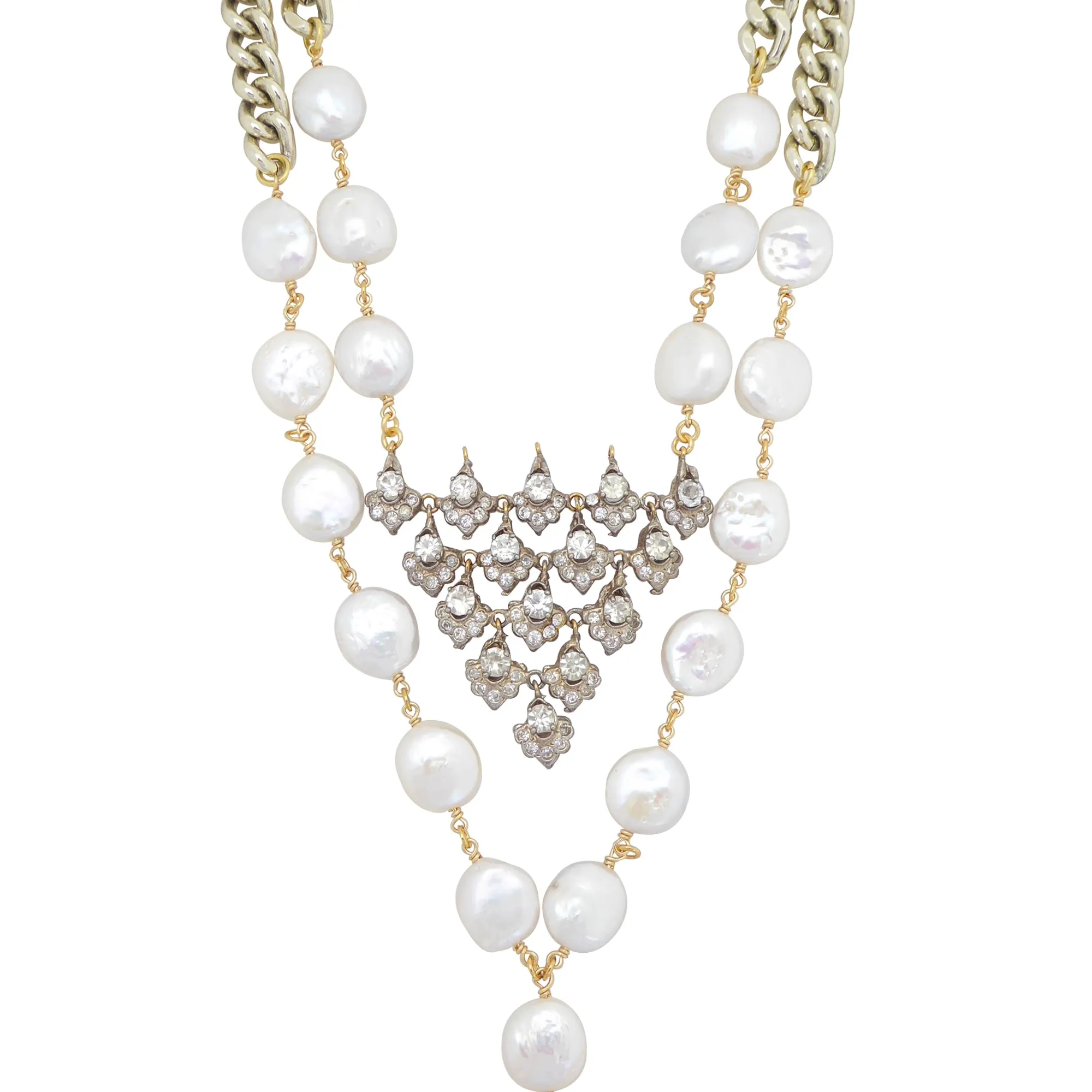 Celestial pearl necklace