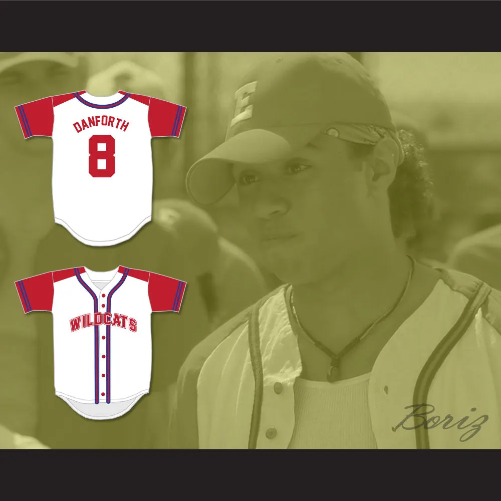 Chad Danforth 8 East High School Wildcats Baseball Jersey Design 1