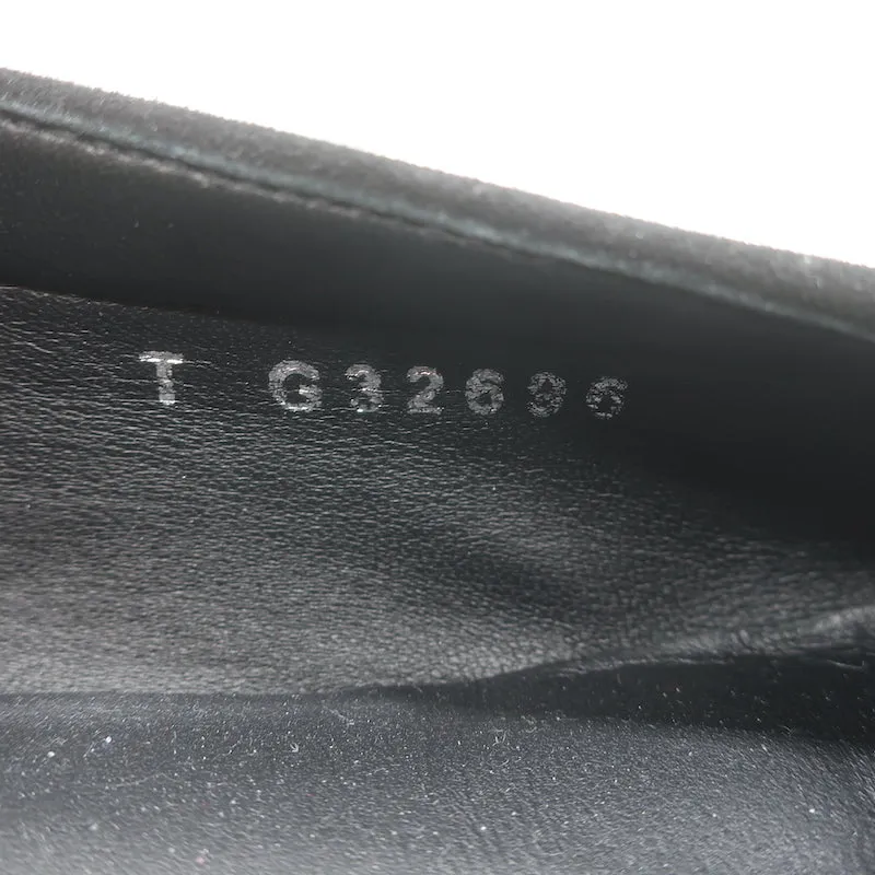 Chanel 17P Chain CC Loafers Black Suede Size 42 Slip-On Flats