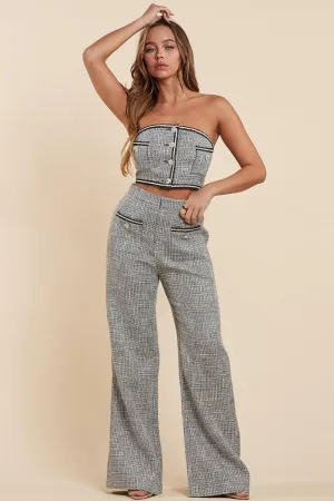 Chic Comfort Tweed Ensemble Set for Modern Women