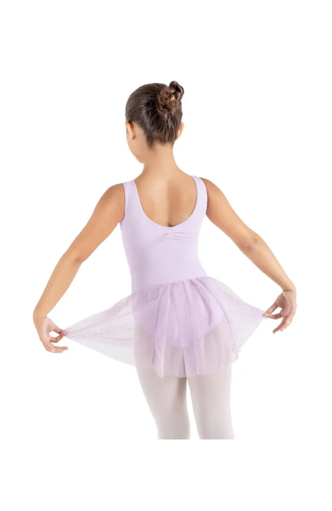 Child Glitter Glam Tank Pinch Front Dress