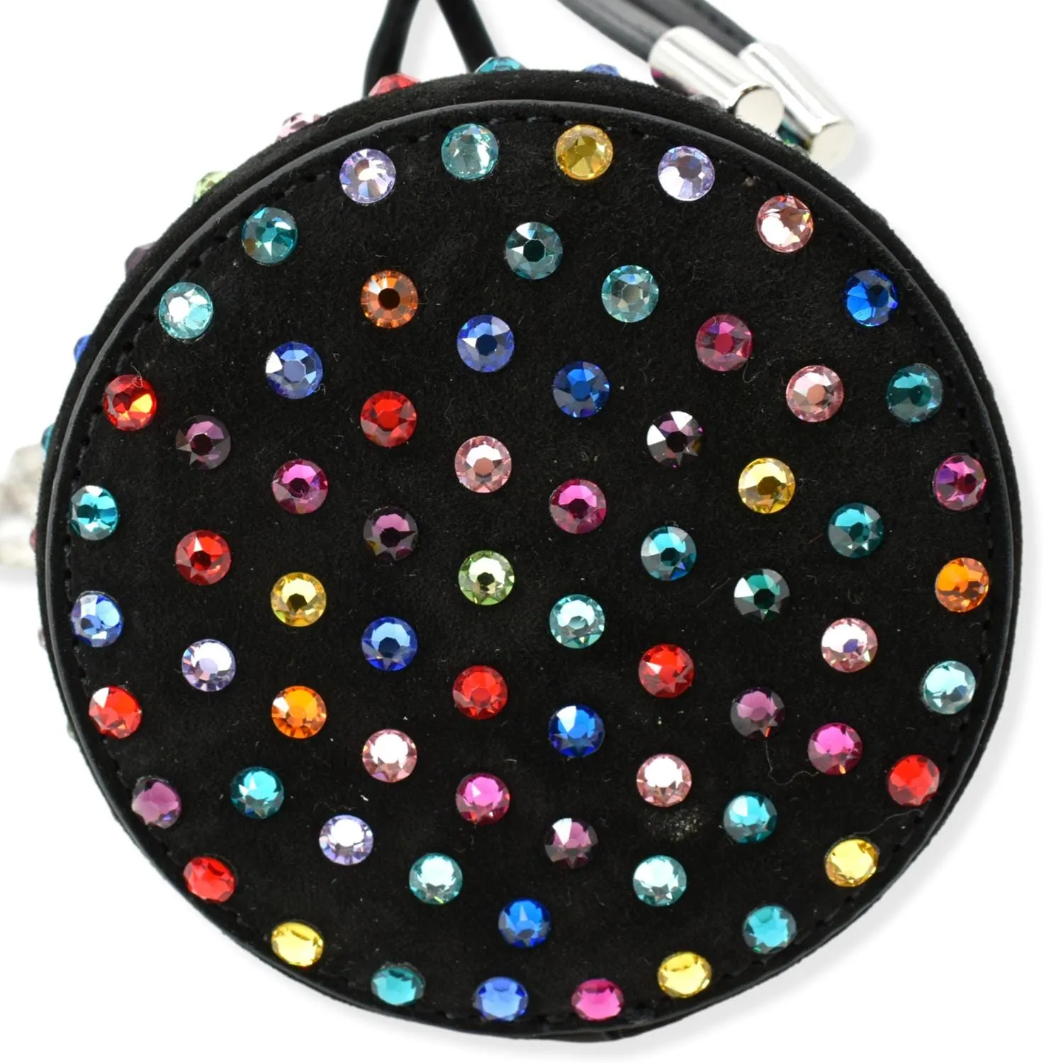 CHRISTIAN LOUBOUTIN Mary Jane Bucket Veau Velours Shoulder Bag Black