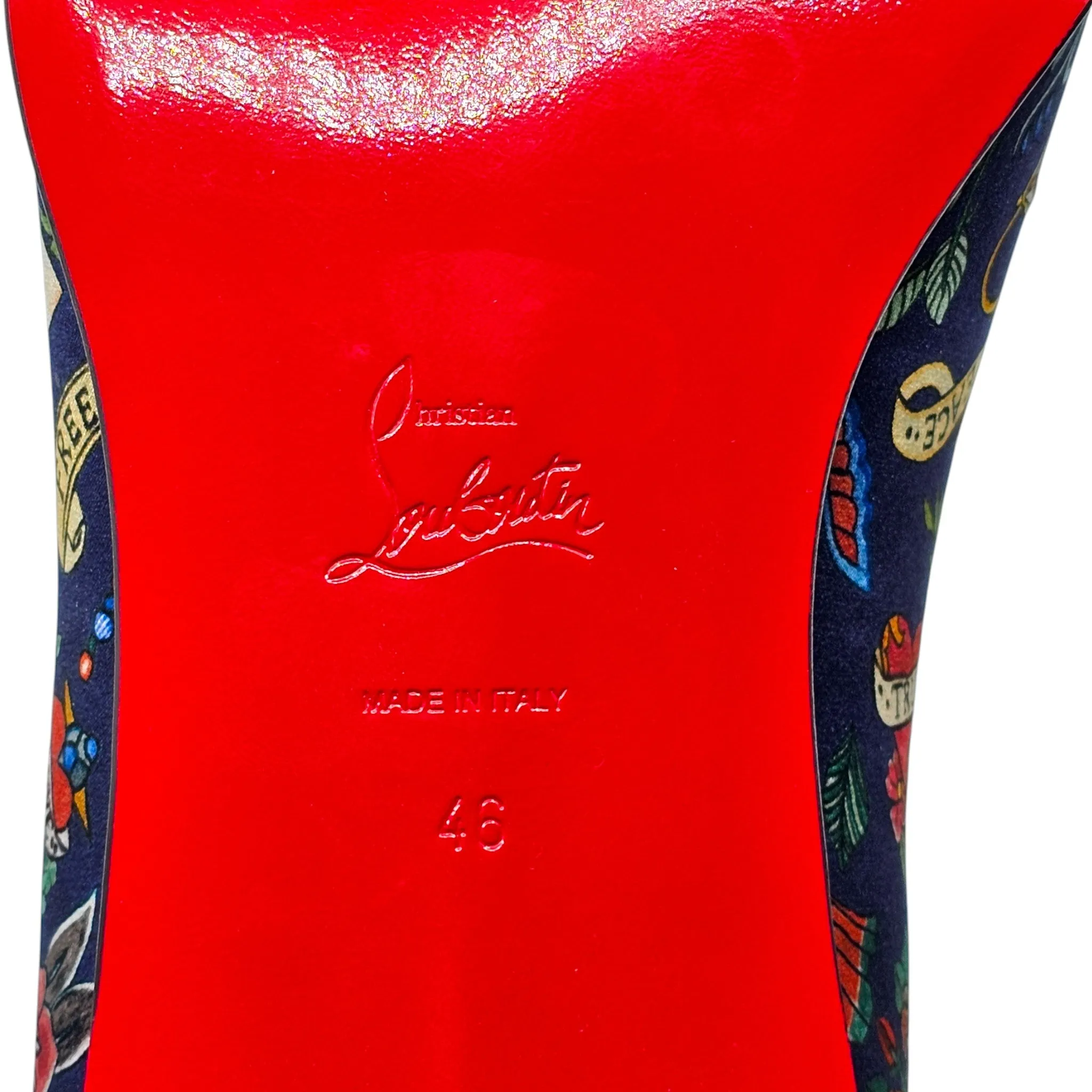 Christian Louboutin Style On The Nile Loafers – Silk – Blue - EU 46 / US 13