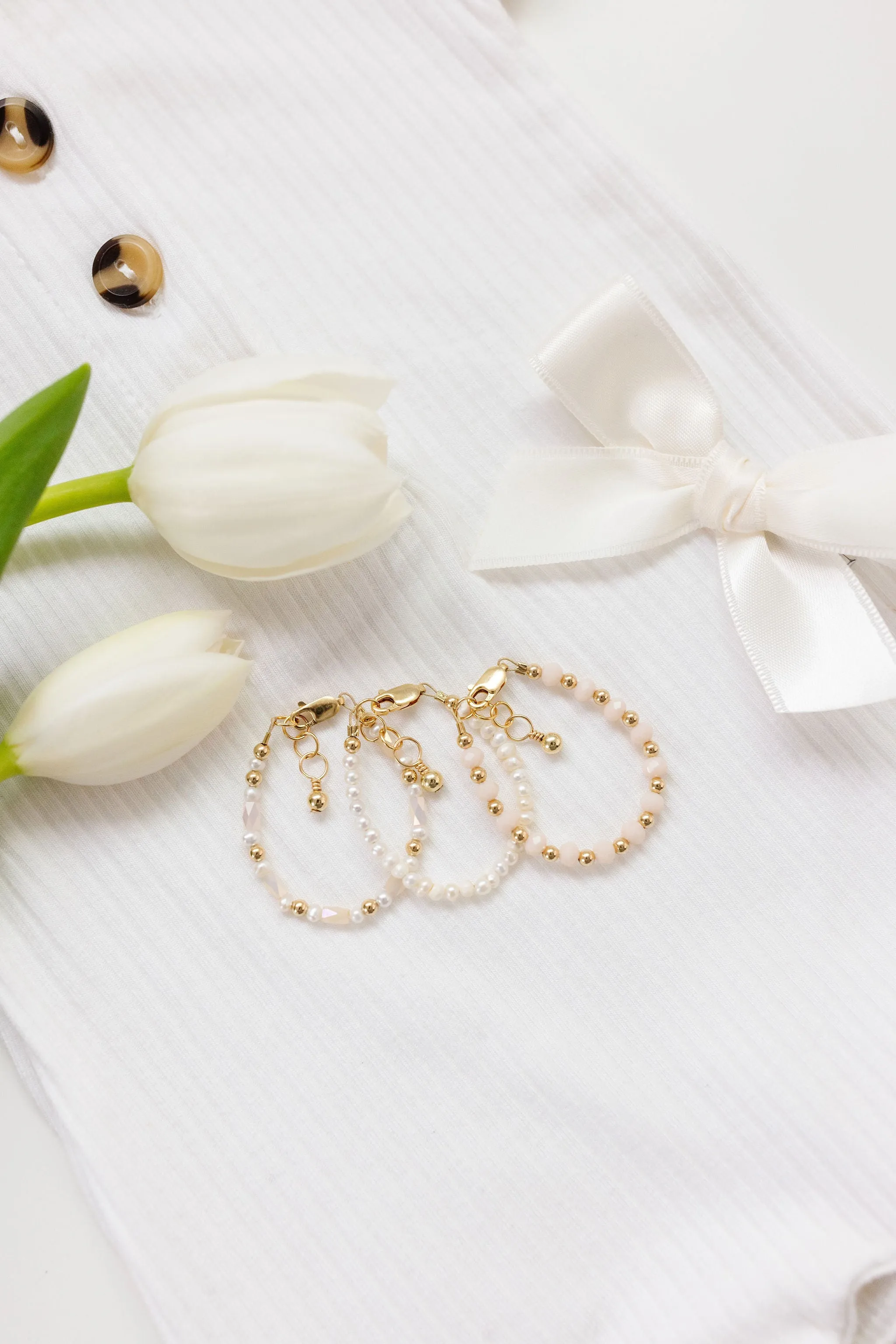 Claire Bracelet (2MM   3MM   4MM Beads)