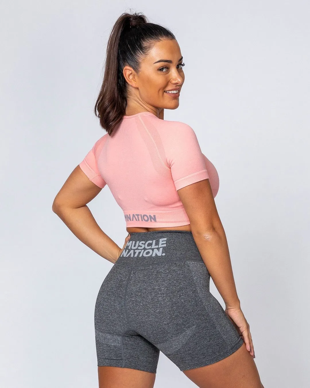 Classic Seamless Tee - Ballet Pink Marl