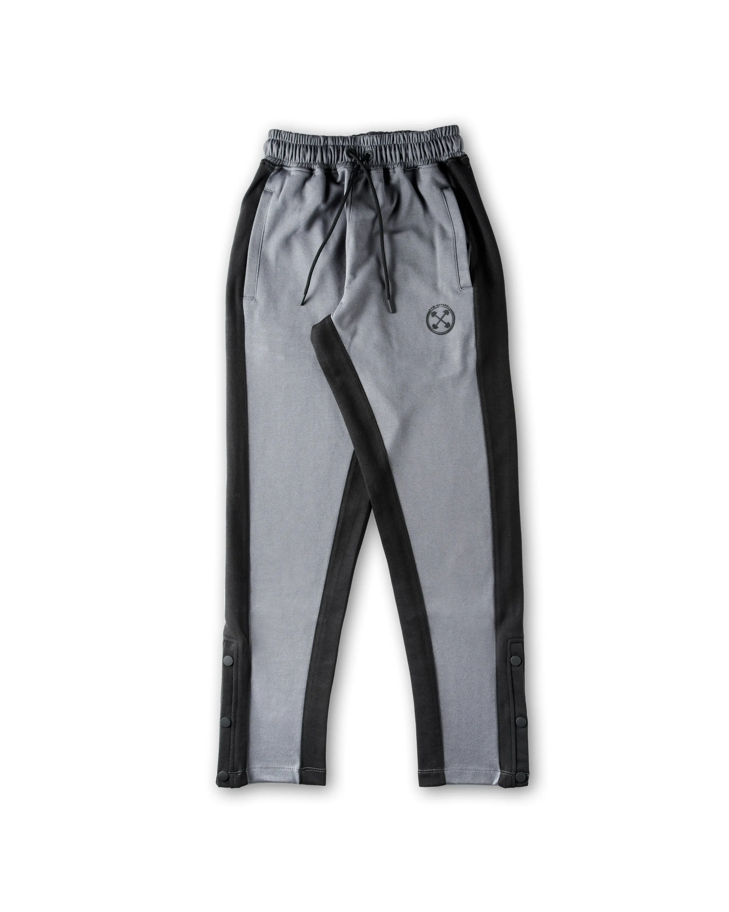 Contrast Stripe Relaxed Snap Joggers
