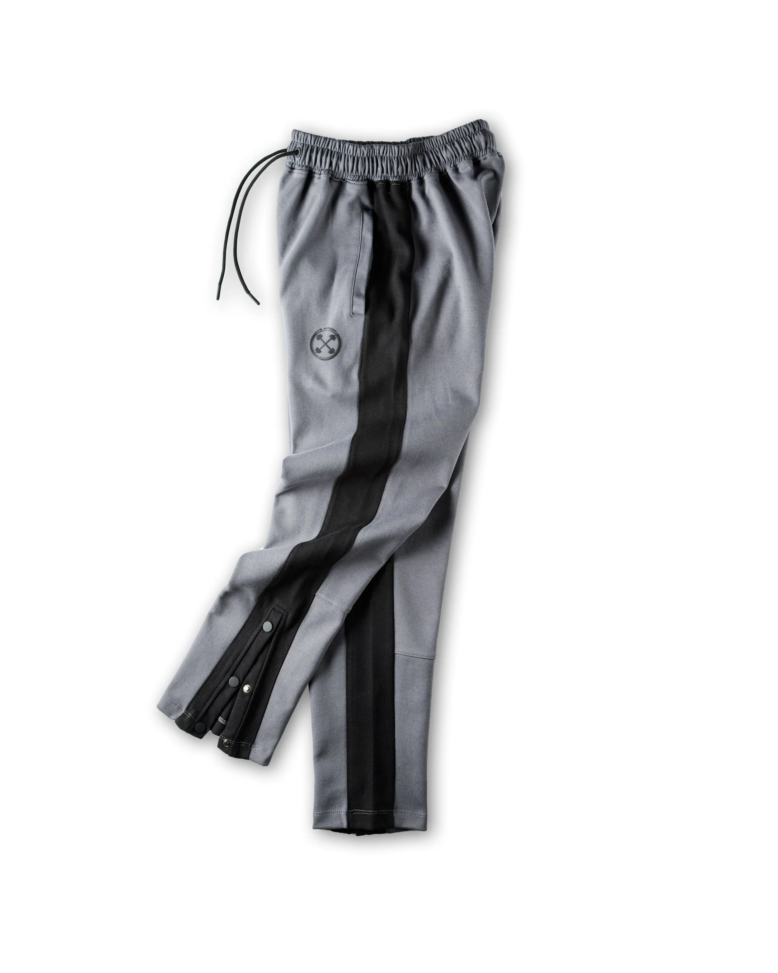 Contrast Stripe Relaxed Snap Joggers