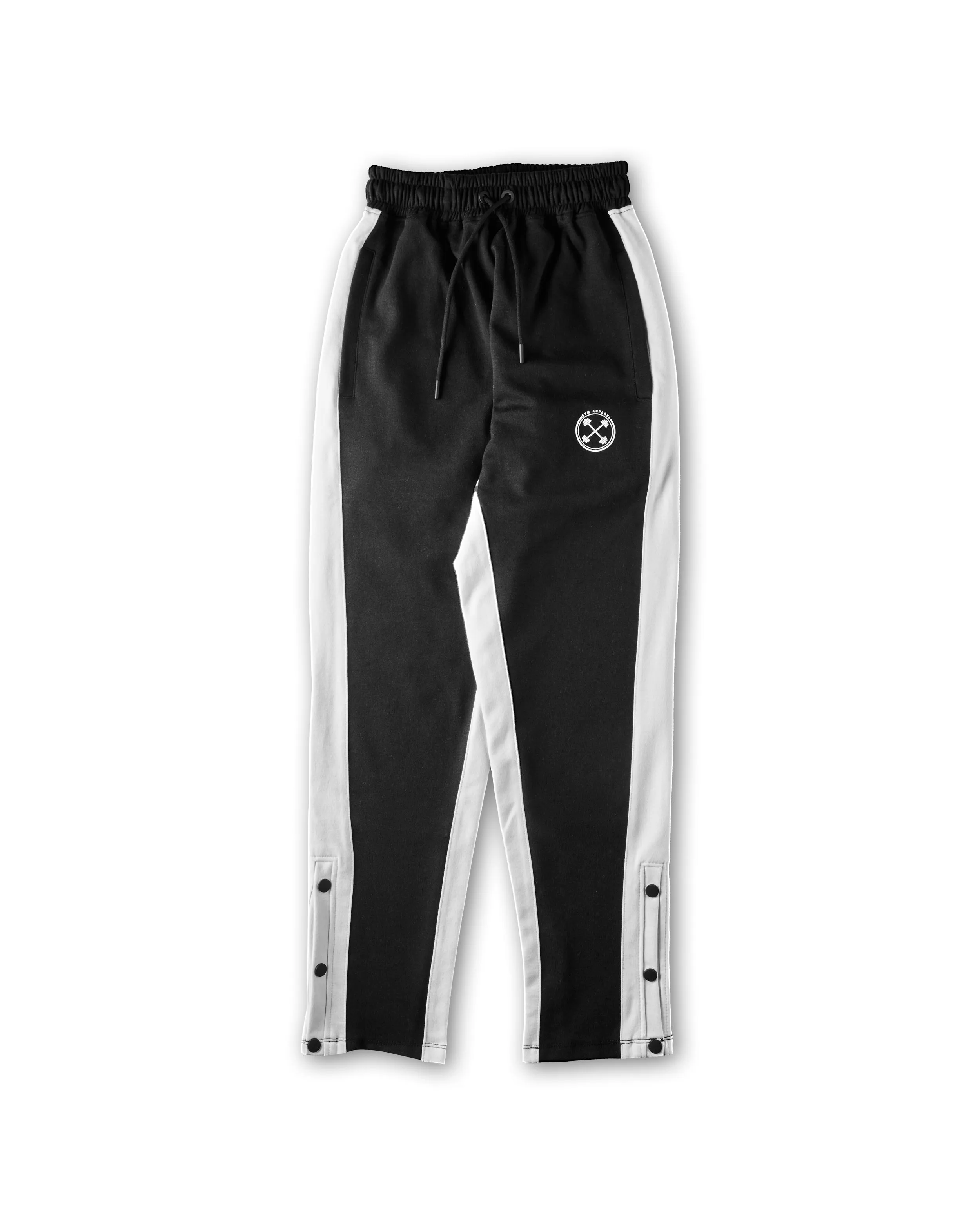 Contrast Stripe Relaxed Snap Joggers