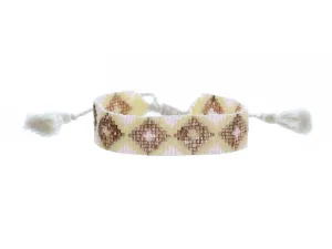 Copper Diamond Beaded Bracelet