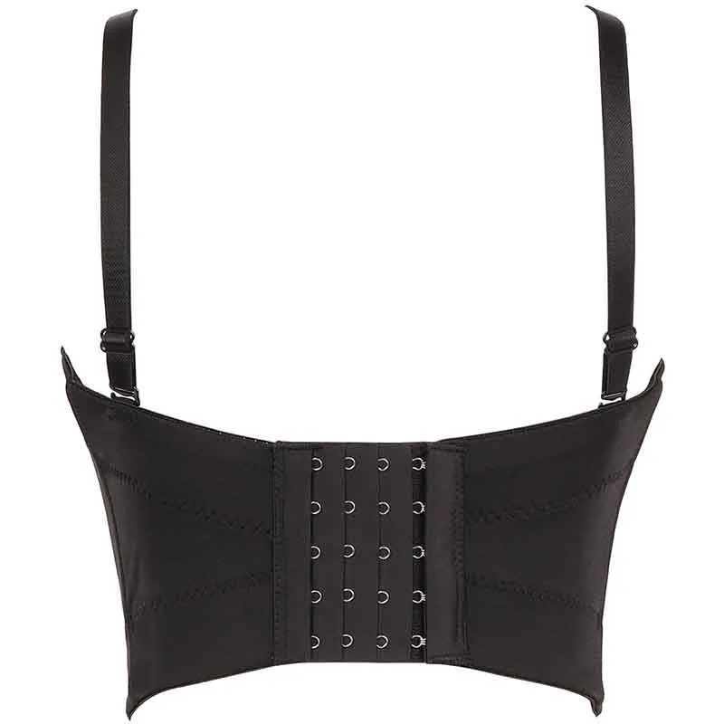 Corset Top Push Up Rhinestone Pearl Bra Club Party Vest