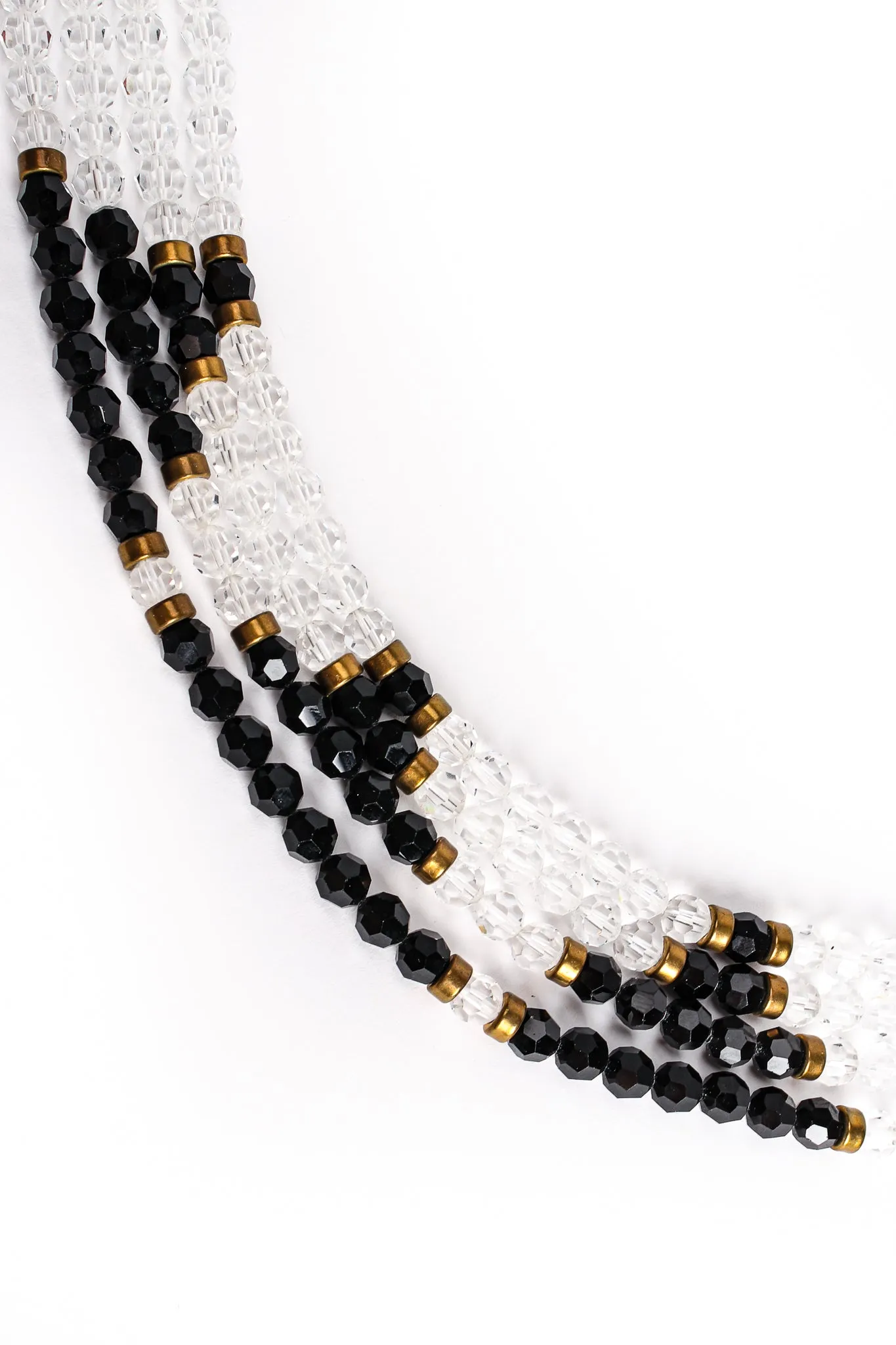 Crystal Bead Pyramid Choker Collar