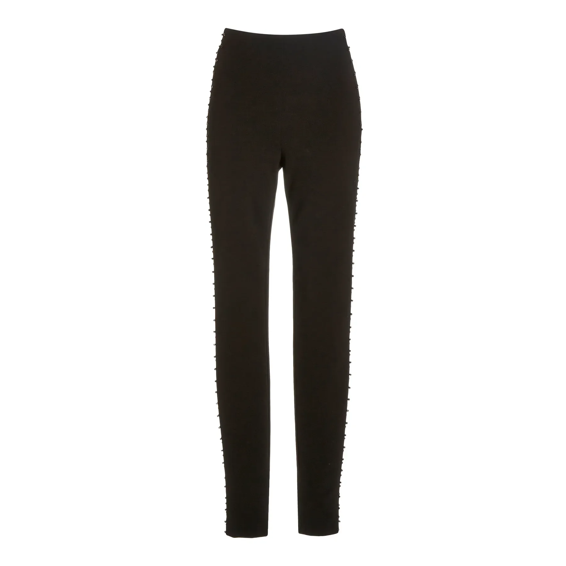 Crystal Embellished Stretchy Black Pant