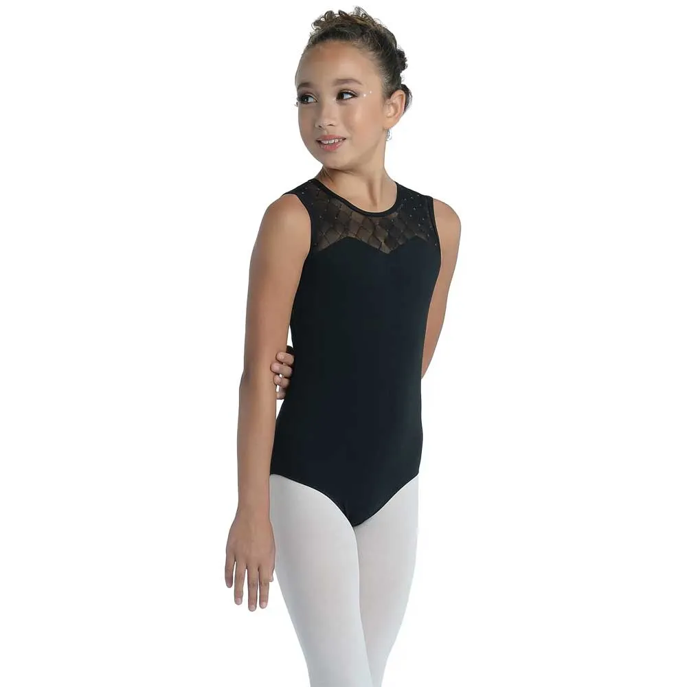 Danshuz 20114C Diamond Mesh Tank Leotard - Girls