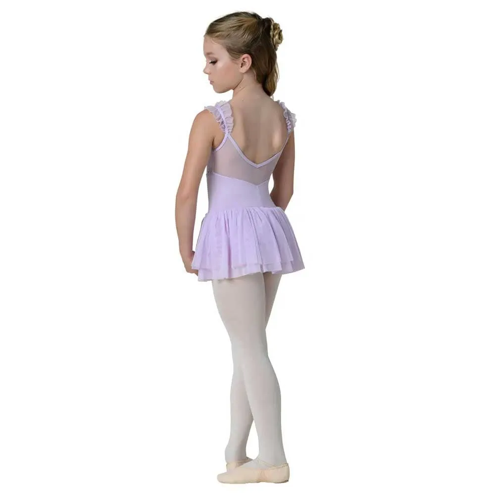 Danshuz 22203C Ruffle Strap Camisole Ballet Dress  - Girls