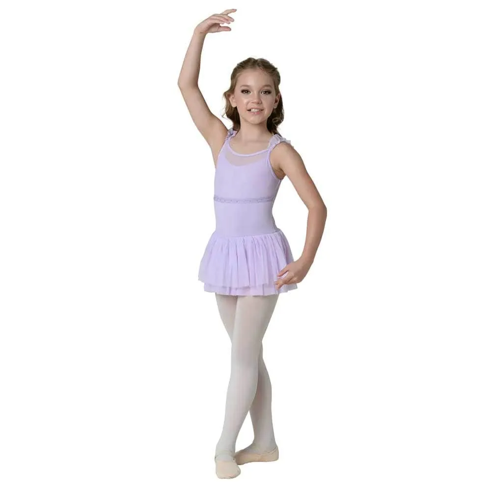 Danshuz 22203C Ruffle Strap Camisole Ballet Dress  - Girls