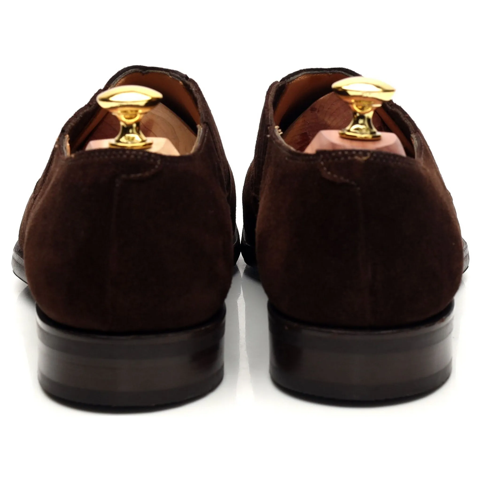 Dark Brown Suede Lazyman Slip On Loafers UK 7.5 E