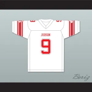 DeMarvin Leal 9 Judson High School Rockets White Football Jersey 1