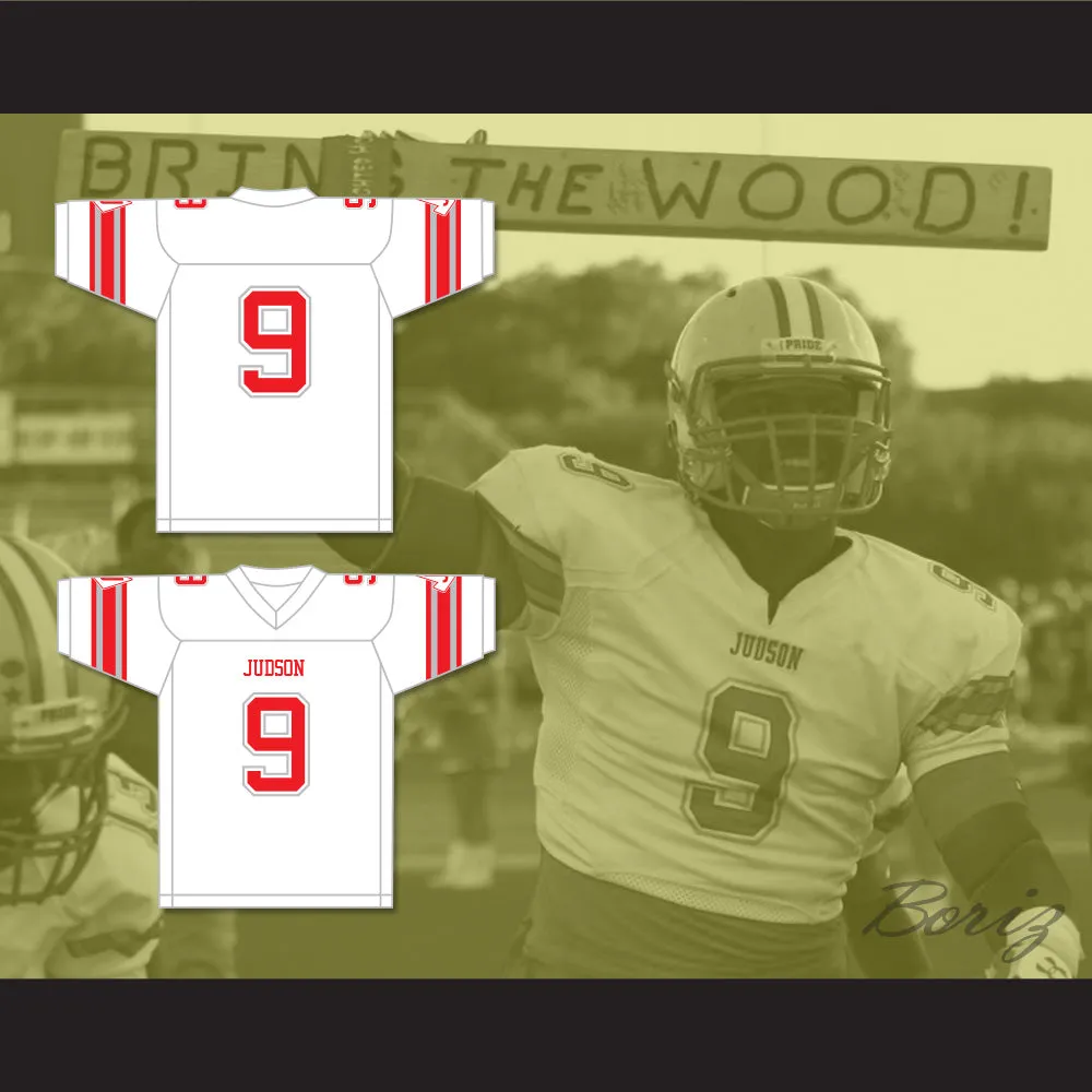 DeMarvin Leal 9 Judson High School Rockets White Football Jersey 1