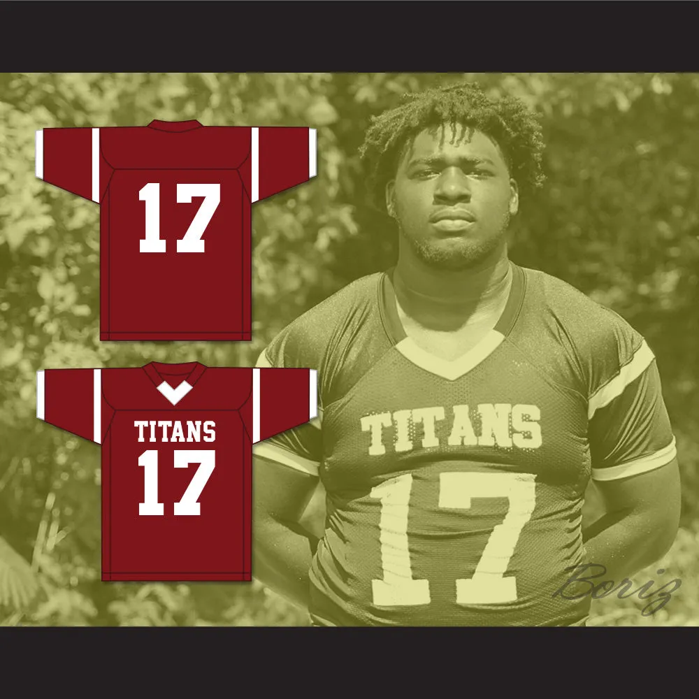 Devonte Wyatt 17 Towers High School Titans Maroon Football Jersey 1