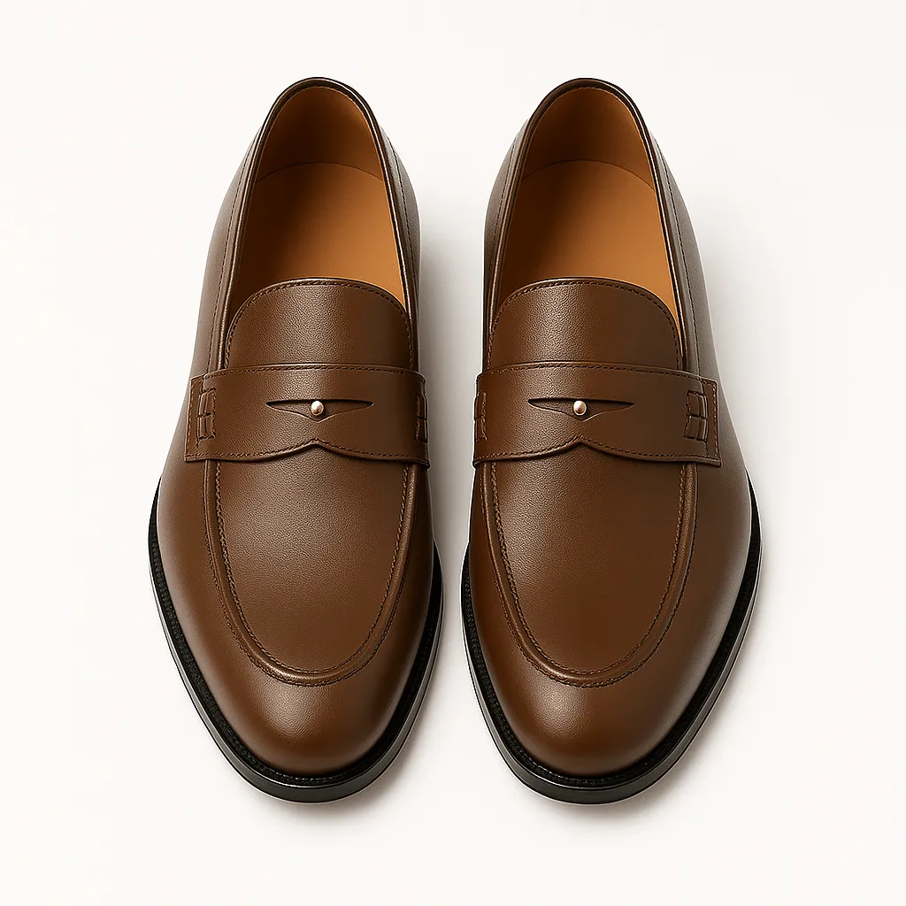 Domoir | Buckled Leather Slip-On Loafers