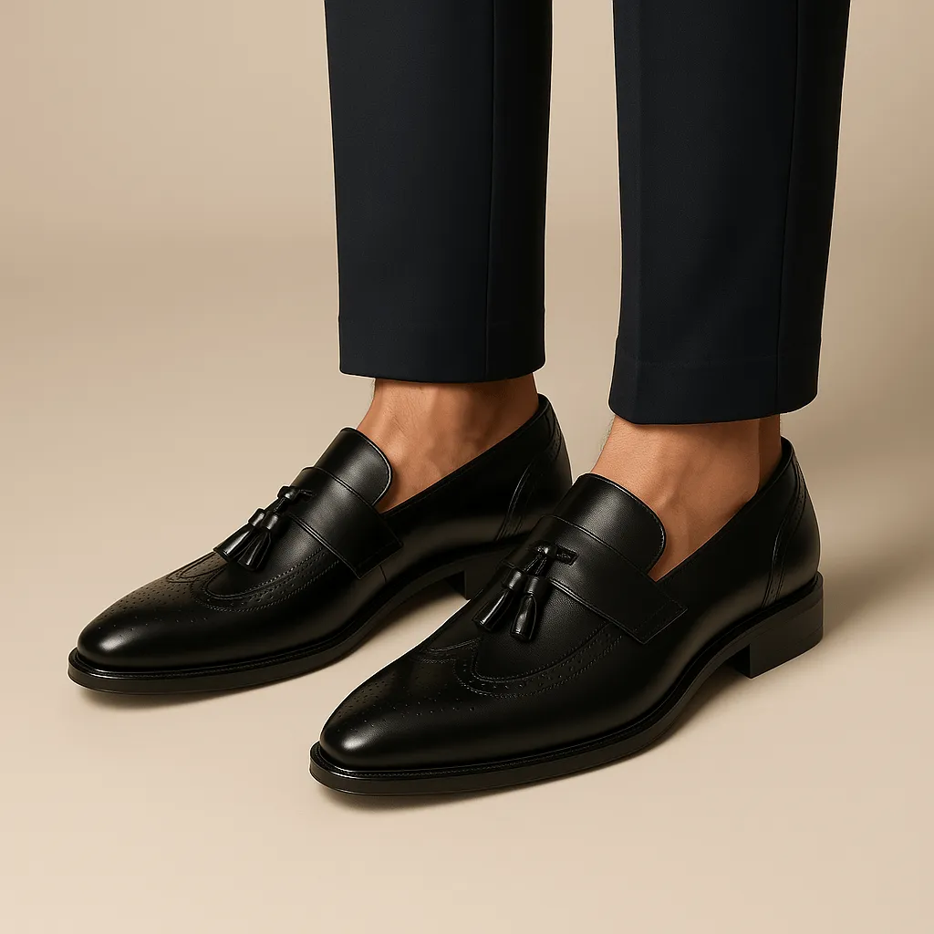 Domoir | Classic Leather Tassel Loafers