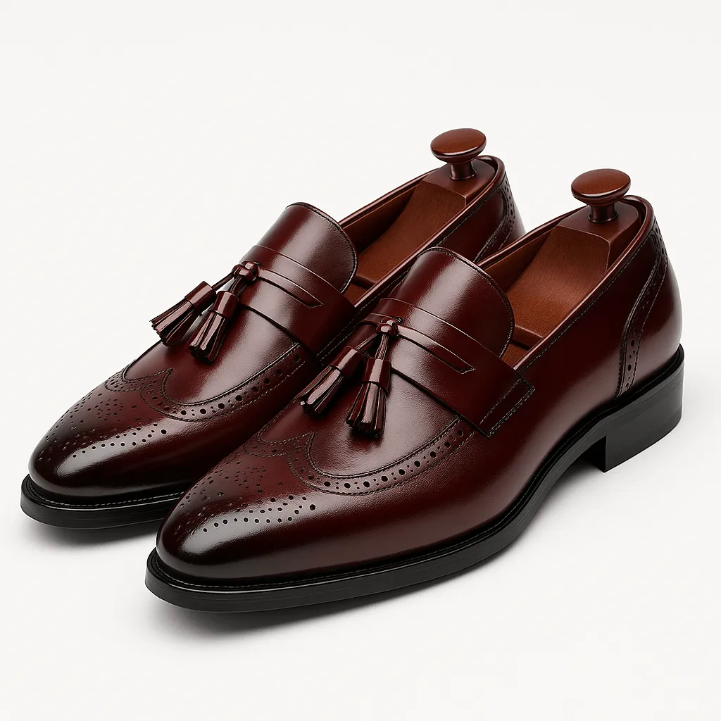 Domoir | Classic Leather Tassel Loafers