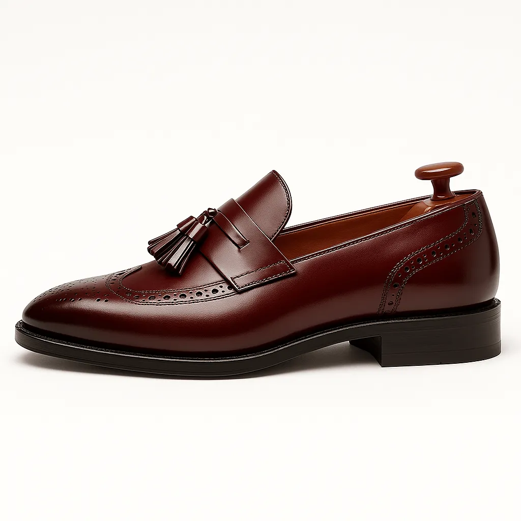 Domoir | Classic Leather Tassel Loafers